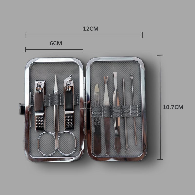 BESTNULE Stainless Steel Nail Clippers  Manicure set Professional nail clipper Kit Cleaning Grooming Nail Tools Kit