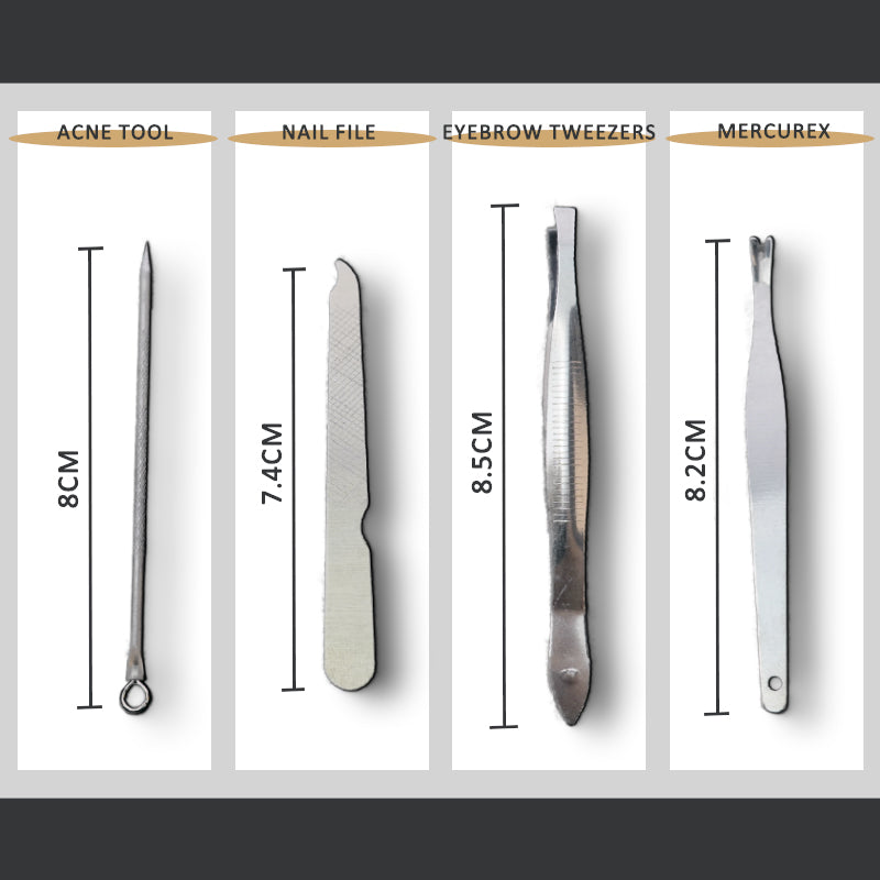 BESTNULE Stainless Steel Nail Clippers  Manicure set Professional nail clipper Kit Cleaning Grooming Nail Tools Kit