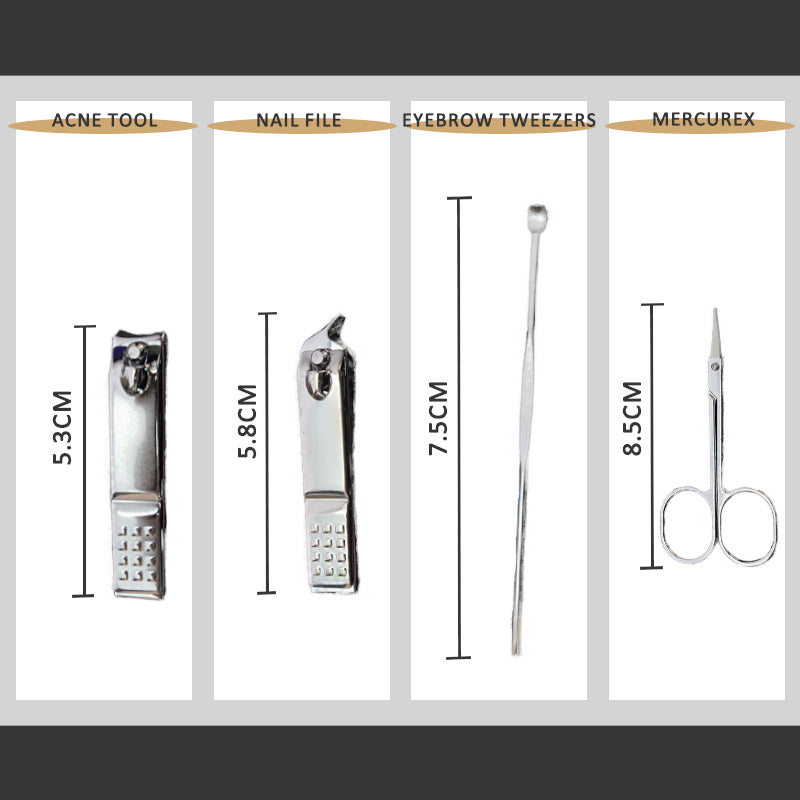 BESTNULE Stainless Steel Nail Clippers  Manicure set Professional nail clipper Kit Cleaning Grooming Nail Tools Kit