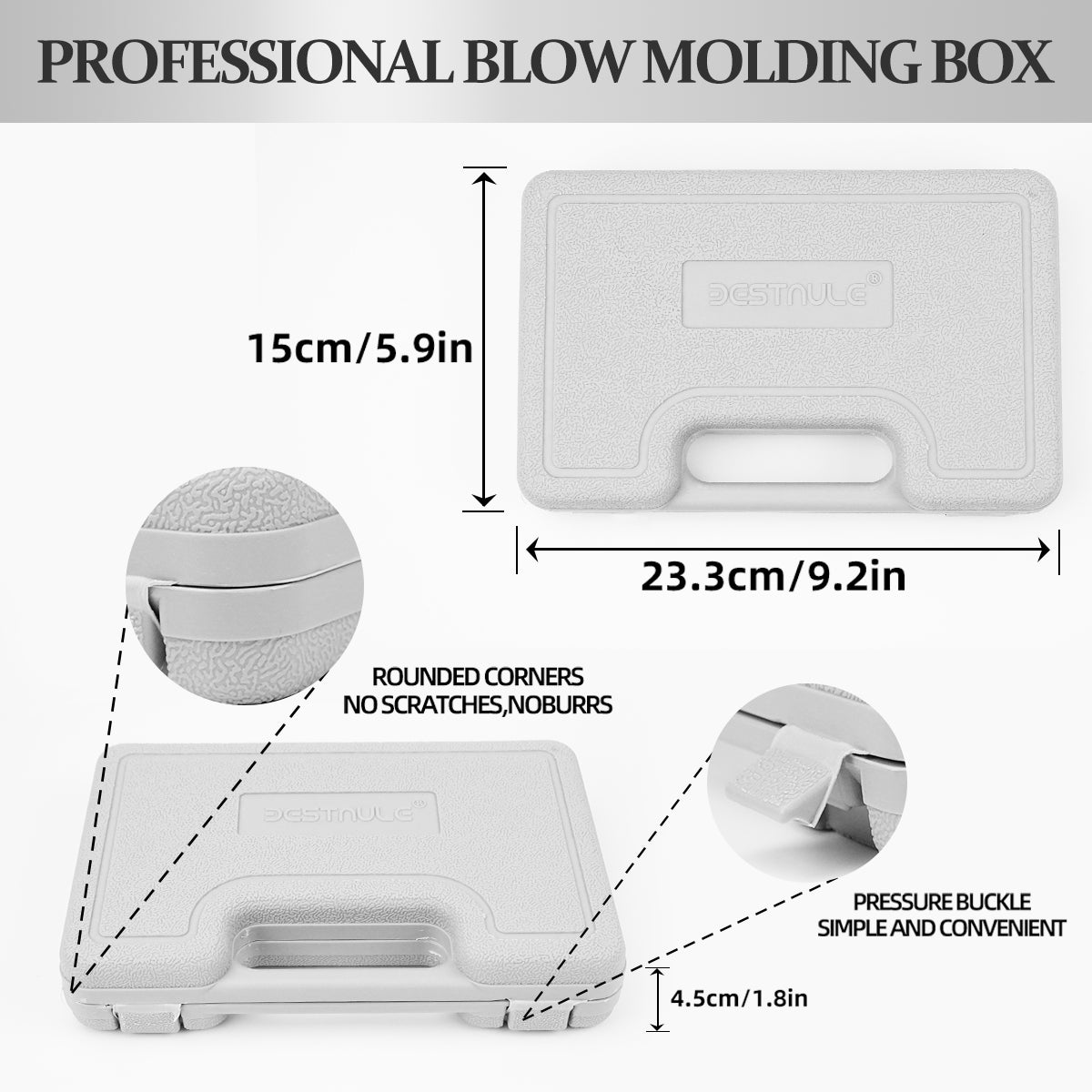 BESTNULE Roll Pin Punch Set, Punch Tools, Made of Solid Material Including Steel Punch and Hammer, Ideal for Machinery Maintenance with Organizer Storage Container (Without Bench Block)