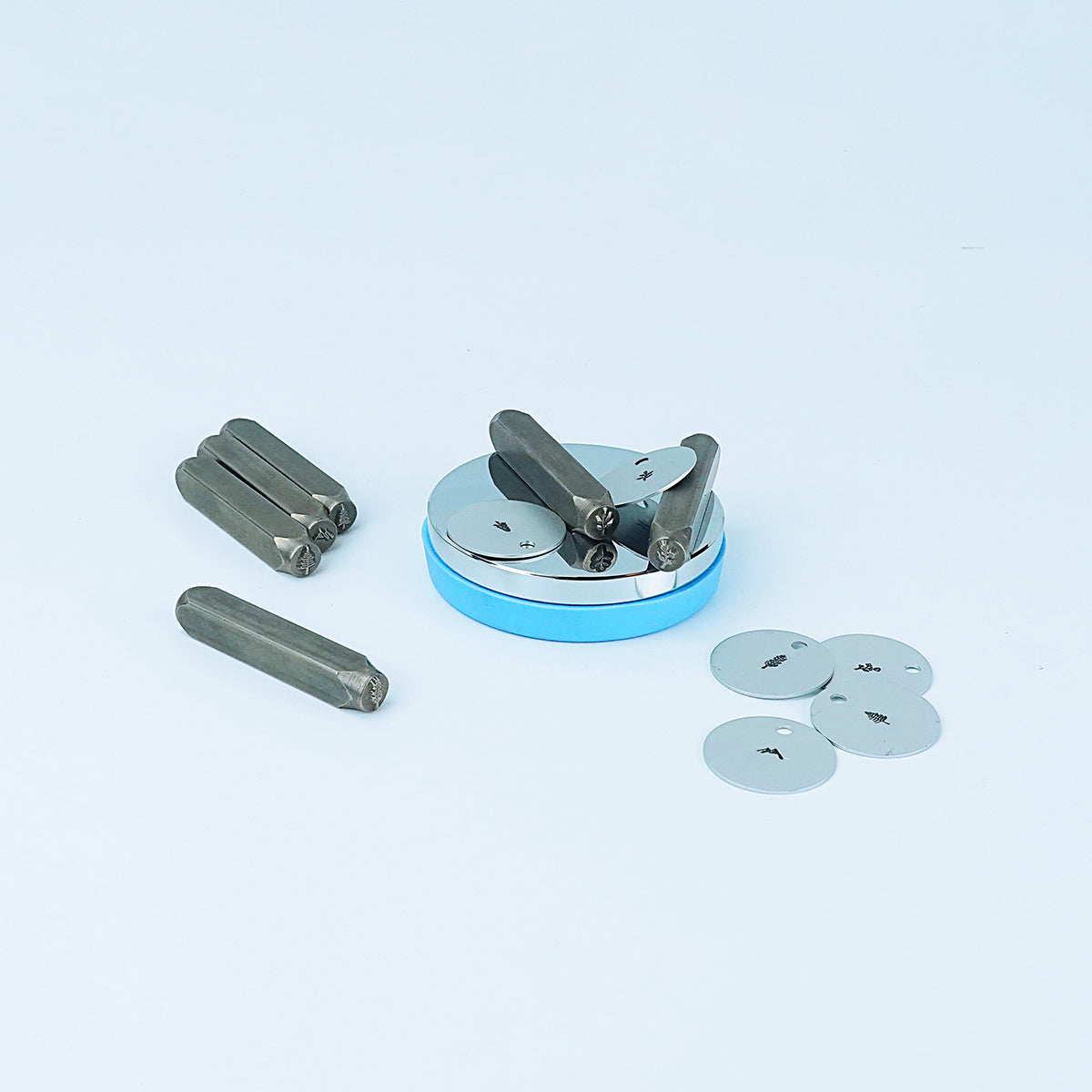 BESTNULE Metal Design Stamps Punch Stamping Tool, Hard Carbon Steel Tools to Stamp or Punch Metal, Jewelry, Clay, Leather, Wood (Flower 1)