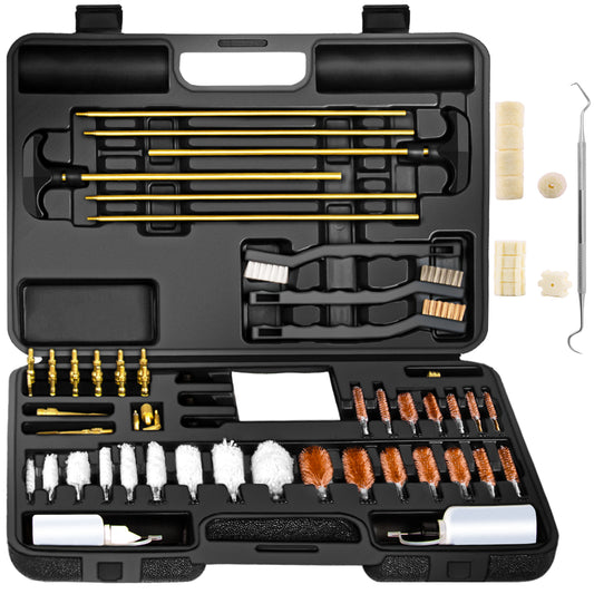 BESTNULE Universal Gun Cleaning Kit for Rifles, Pistols,Handguns, Shotguns, Gun Cleaning Kits for All Guns, Gun Cleaning Supplies with Brass Rods and Portable Case