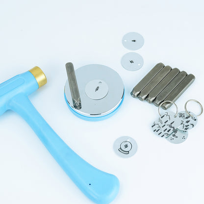 BESTNULE Metal Design Stamps Punch Stamping Tool, Hard Carbon Steel Tools to Stamp or Punch Metal, Jewelry, Clay, Leather, Wood (Mountain Peak 1)