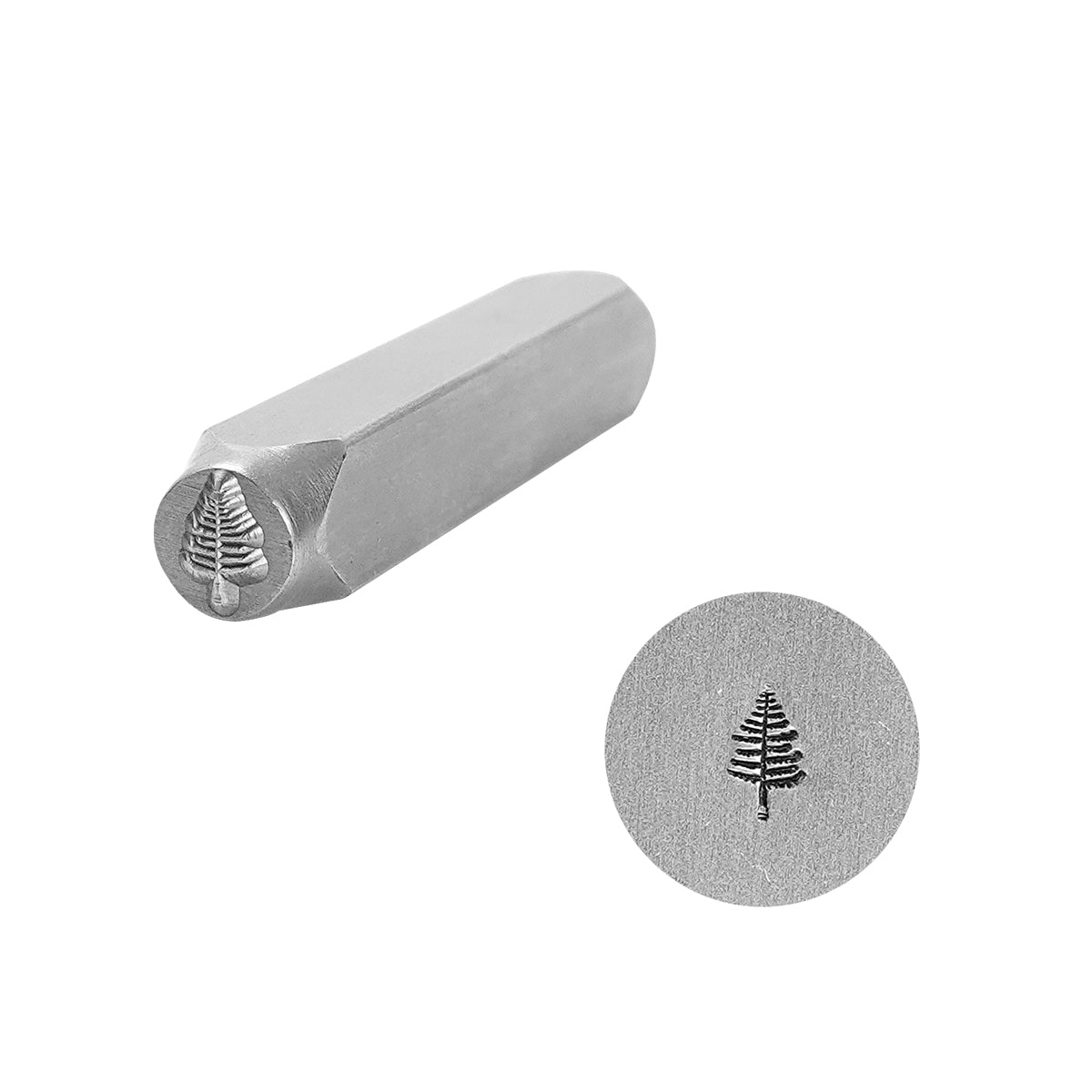BESTNULE Metal Design Stamps Punch Stamping Tool, Hard Carbon Steel Tools to Stamp or Punch Metal, Jewelry, Clay, Leather, Wood (Tree 1)