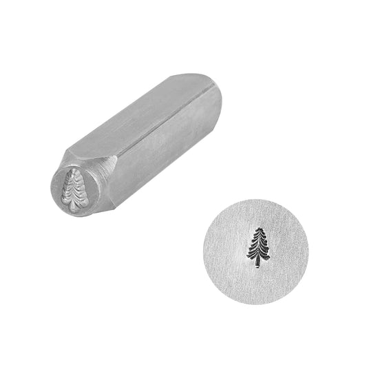 BESTNULE Metal Design Stamps Punch Stamping Tool, Hard Carbon Steel Tools to Stamp or Punch Metal, Jewelry, Clay, Leather, Wood (Tree 2)