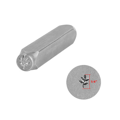 BESTNULE Metal Design Stamps Punch Stamping Tool, Hard Carbon Steel Tools to Stamp or Punch Metal, Jewelry, Clay, Leather, Wood (Flower 2)