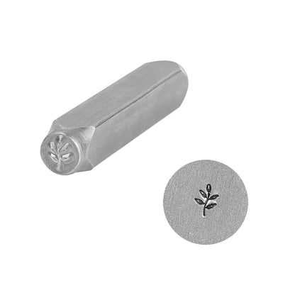 BESTNULE Metal Design Stamps Punch Stamping Tool, Hard Carbon Steel Tools to Stamp or Punch Metal, Jewelry, Clay, Leather, Wood (Flower 2)