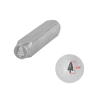 BESTNULE Metal Design Stamps Punch Stamping Tool, Hard Carbon Steel Tools to Stamp or Punch Metal, Jewelry, Clay, Leather, Wood (Tree 2)