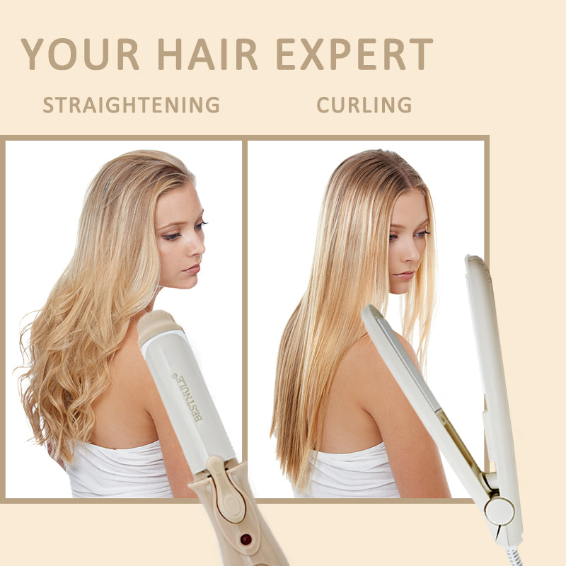 BESTNULE Hair Curler Straightener Mini Portable Hair Straightener Flat Professional hair straightener Curling Iron Styling Tools