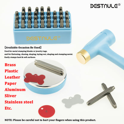 BESTNULE Professional Steel Bench Block, Covered with TPR Soft Plastic at The Bottom, Metal Stamping Table Mirror, Polishing with Chrome Plating for Jewelry Stamping Tools, (Dia: 3”, H: 19/32”)