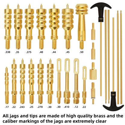 BESTNULE Universal Gun Cleaning Kit for Rifles, Pistols,Handguns, Shotguns, Gun Cleaning Kits for All Guns, Gun Cleaning Supplies with Brass Rods and Portable Case