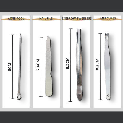 BESTNULE Stainless Steel Nail Clippers  Manicure set Professional nail clipper Kit Cleaning Grooming Nail Tools Kit