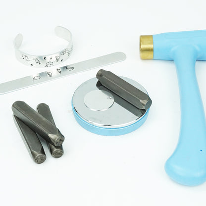 BESTNULE 4pcs Metal Design Stamps Punch Stamping Tool, Hard Carbon Steel Tools to Stamp or Punch Metal, Jewelry, Clay, Leather, Wood (Forest Animals 2)