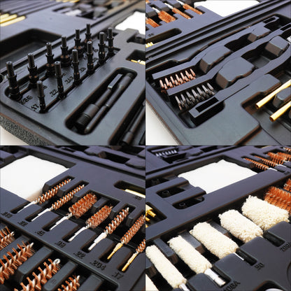 BESTNULE Universal Gun Cleaning Kit for Rifles, Pistols,Handguns, Shotguns, Gun Cleaning Kits for All Guns, Gun Cleaning Supplies with Brass Rods and Portable Case