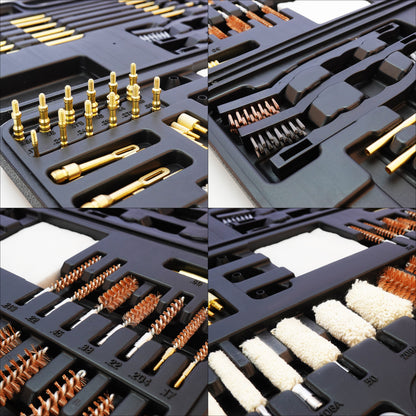 BESTNULE Universal Gun Cleaning Kit for Rifles, Pistols,Handguns, Shotguns, Gun Cleaning Kits for All Guns, Gun Cleaning Supplies with Brass Rods and Portable Case
