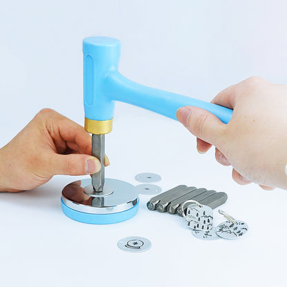 BESTNULE Metal Design Stamps Punch Stamping Tool, Hard Carbon Steel Tools to Stamp or Punch Metal, Jewelry, Clay, Leather, Wood (Mountain Peak 1)