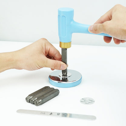 BESTNULE 4pcs Metal Design Stamps Punch Stamping Tool, Hard Carbon Steel Tools to Stamp or Punch Metal, Jewelry, Clay, Leather, Wood (Forest Animals 3)