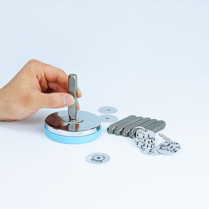 BESTNULE Metal Design Stamps Punch Stamping Tool, Hard Carbon Steel Tools to Stamp or Punch Metal, Jewelry, Clay, Leather, Wood (Flower 1)