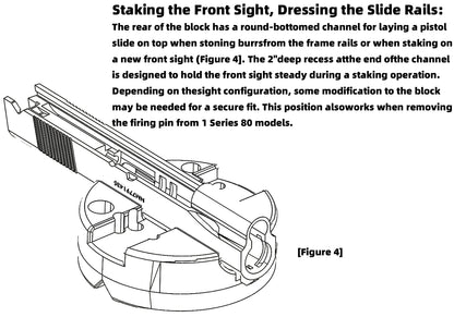 BESTNULE Bench Block Non-Slip Universal Gun Armorers Block,Made with Non Marring Materials
