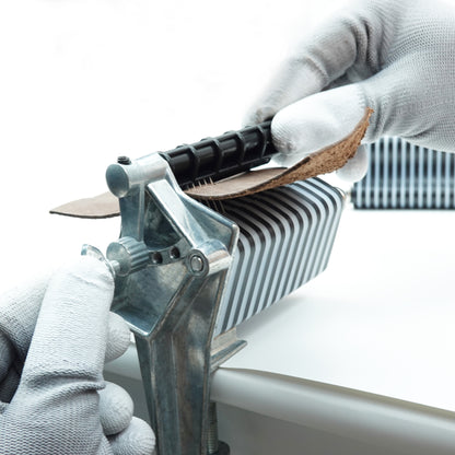 BESTNULE Leather Table Top Lace Cutter for Fringe Braiding Strip Belts and Laces (Come with 10 Blades)